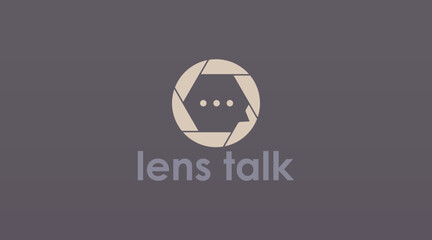 Simple and Modern Logo Design Concept of Chat and Talk Logo Vector