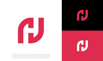 Initials H logo design. Initial Letter Logo.
