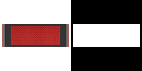 3D rendering illustration of a gym equipment - aerobic step