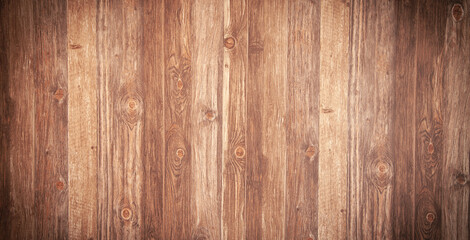 Naklejka premium Wooden background texture. Brown wood