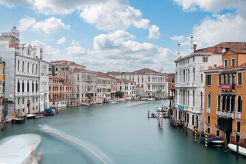 View from famous Canal Grande during a summer day