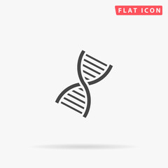 DNA flat vector icon