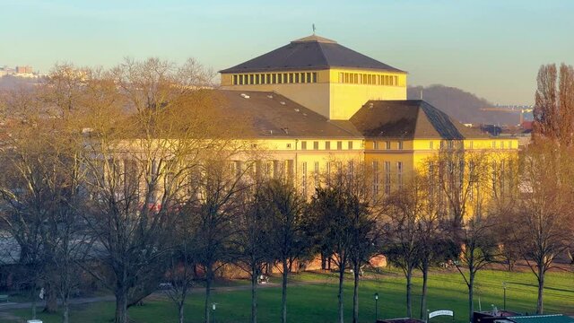 State Theater of Saarbruecken Germany on a sunny day