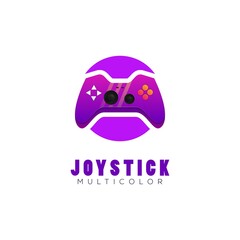 Joy stick playstation colorful gradient logo