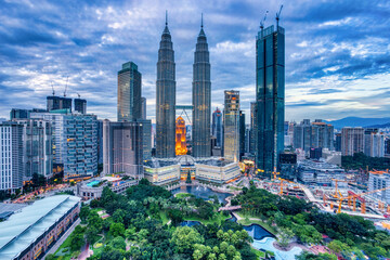 Kuala Kumpur Skyline at Dusk