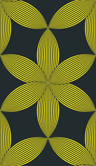 Geometrische naadloze bloemmotief. Abstracte ornamentachtergrond.
