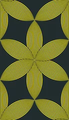  Geometrische naadloze bloemmotief. Abstracte ornamentachtergrond. © abeadev