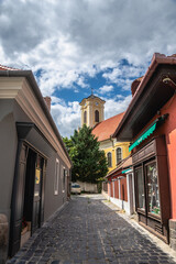 Streets of the old town of Szentendre, Hungary