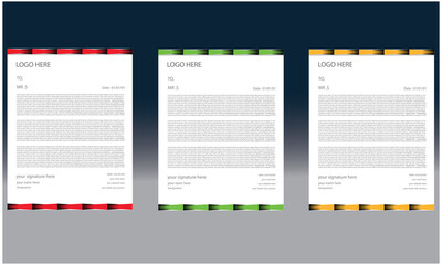 business letterhead design