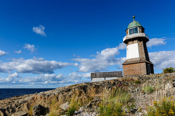 Fototapeta na wymiar Bergudden lighthouse Holmön