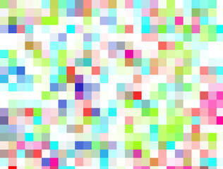Abstract background of colorful rectangles. 3d rendering