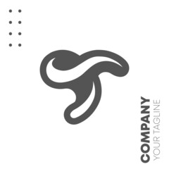 Letter T Minimalistic Logo Design Template