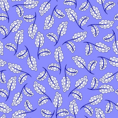 Watercolor seamless pattern with folky flowers and leaves in ethnic style. Floral decoration. Traditional paisley pattern. Textile design texture.Tribal ethnic vintage seamless pattern.	