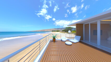 木製バルコニー