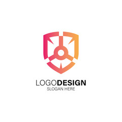 Security and technology logo design