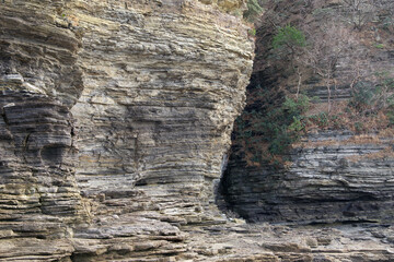Geological topography formed by volcanic activity