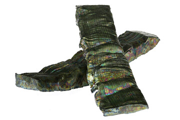 99.8% fine vanadium isolated on white background