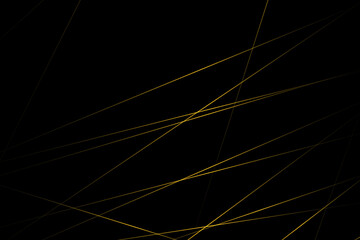 Abstract black with gold lines, triangles background modern design. Vector illustration EPS 10.