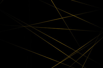 Abstract black with gold lines, triangles background modern design. Vector illustration EPS 10.