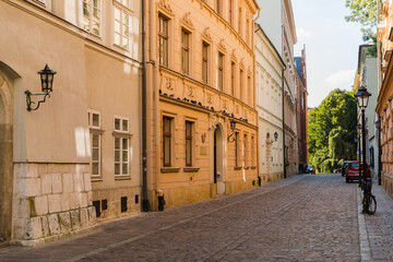 Empty street in the old town.