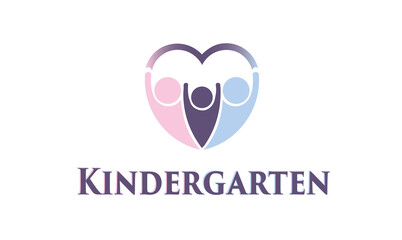Kindergarten Logo	 - obrazy, fototapety, plakaty
