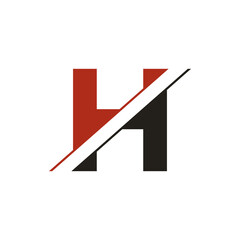 Alphabet Letters H Logo or Icon Design Vector Illustration