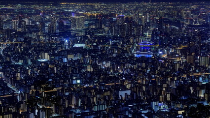 東京スカイツリーから望む夜景