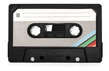 Obraz premium Old retro audio cassette tape 1980s