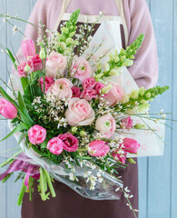 nice bouquet in the hands