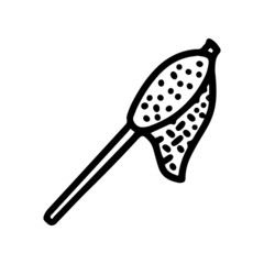fly fishing net line vector doodle simple icon