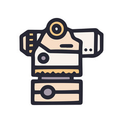 optical level color vector doodle simple icon