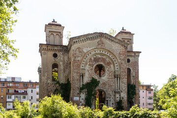 Fototapeta na wymiar Ruins of the Vidin Synagogue in Vidin, Bulgaria