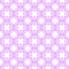 Watercolor ikat repeating tile border. Purple