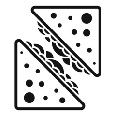 Home sandwich icon simple vector. Lunch food