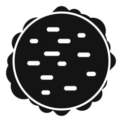 Lunch burger icon simple vector. Food dinner