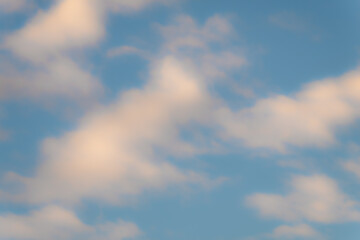 Background Texture. Blurred Clouds and Sky Reflections.