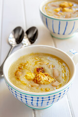 Cauliflower with White Bean Soup