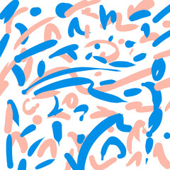 Abstract Pink and Blue Pattern