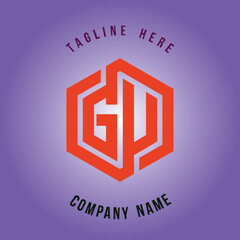 GU lettering logo is simple, easy to understand and authoritative