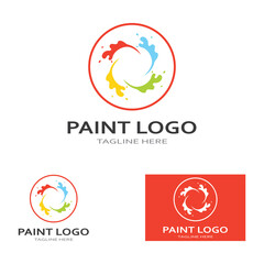 Paint Logo Template vector icon illustration design