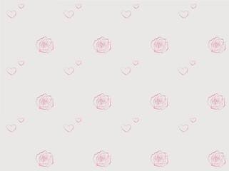 seamless pattern with flowers and birds