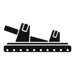 Obraz premium Flip sandal icon simple vector. Summer woman