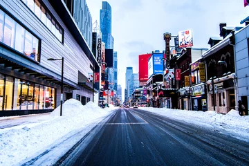 Deurstickers Toronto in winter © Kevin