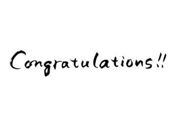 Congratulations筆文字