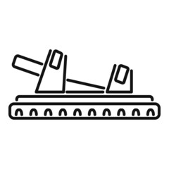 Sandal icon outline vector. Woman footwear