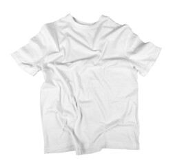 Blank white t-shirts front and back