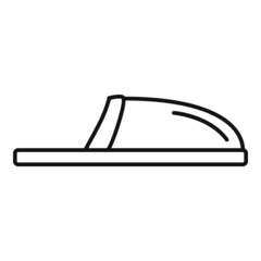 Room slipper icon outline vector. Sandal footwear