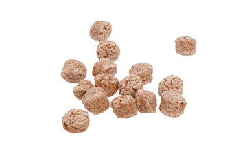 pile of bran isolated on white background