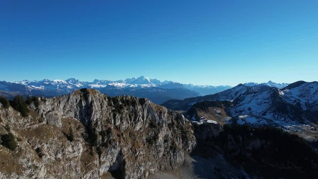 Montblanc shot from Pras de Lys in Haute Savoie