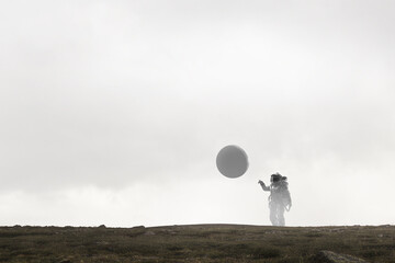 Astronaut on the other planet